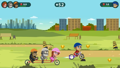 Potrójny pościg rowerowy