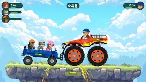 Pchanie monster truck